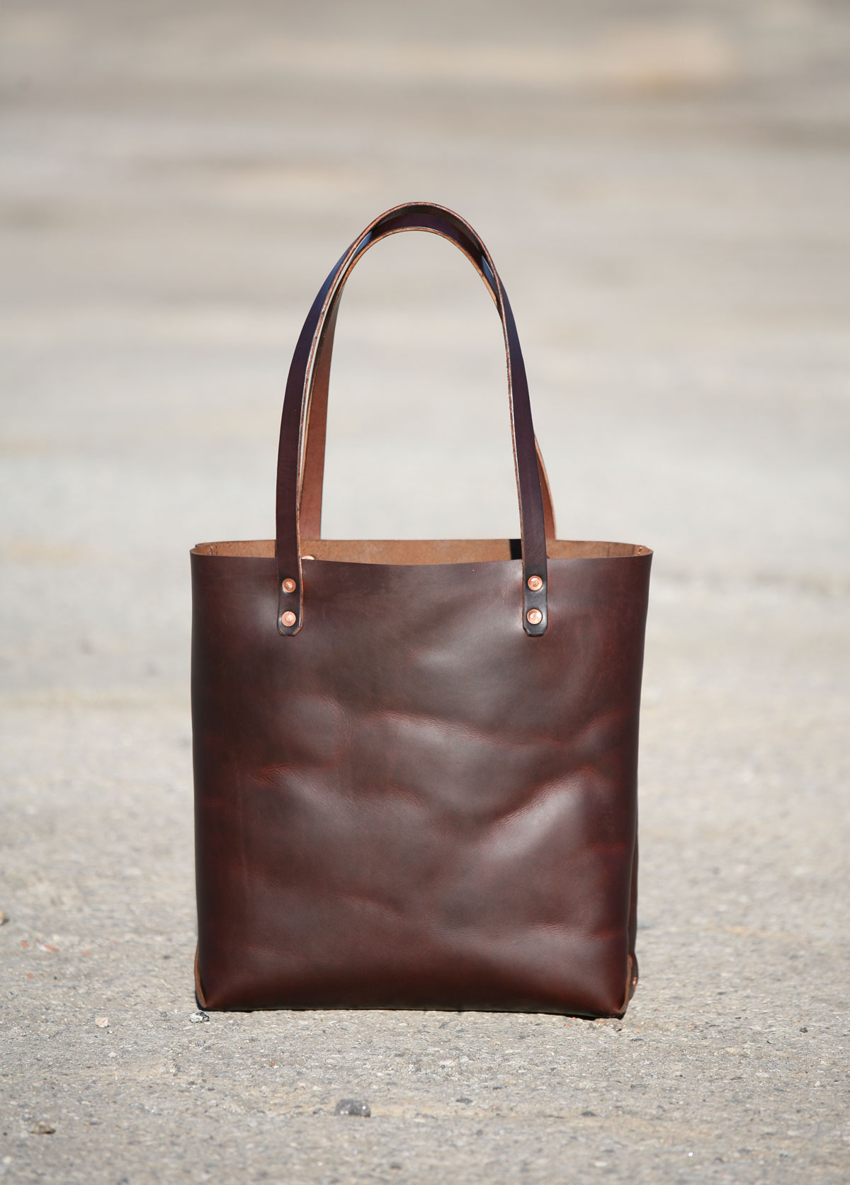 Everything Tote Bag in Walnut – Leather Tote Bag Market Tote
